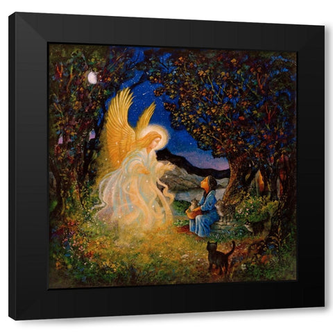 Hail Mary Black Modern Wood Framed Art Print with Double Matting by Bell, Bill