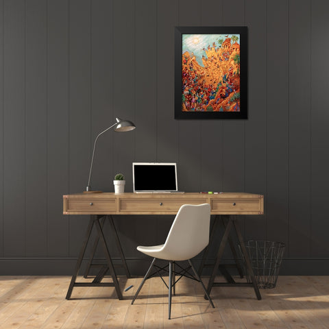 25 Black Modern Wood Framed Art Print by Bell, Bill