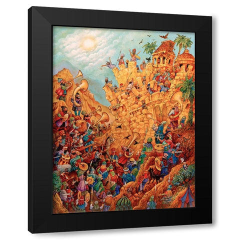 25 Black Modern Wood Framed Art Print by Bell, Bill