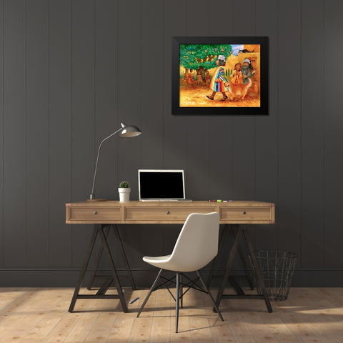 27 Black Modern Wood Framed Art Print by Bell, Bill