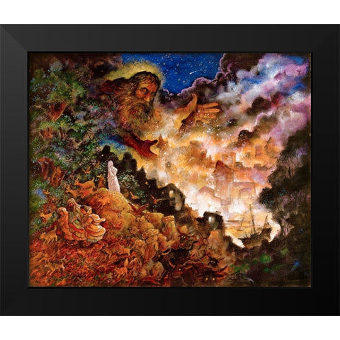 29 Black Modern Wood Framed Art Print by Bell, Bill