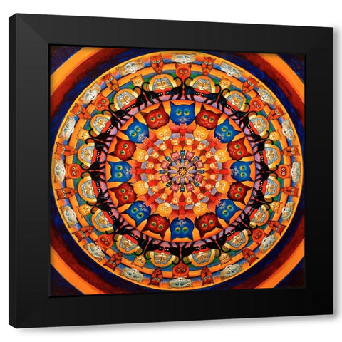 34 Black Modern Wood Framed Art Print by Bell, Bill