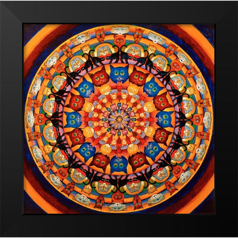 34 Black Modern Wood Framed Art Print by Bell, Bill