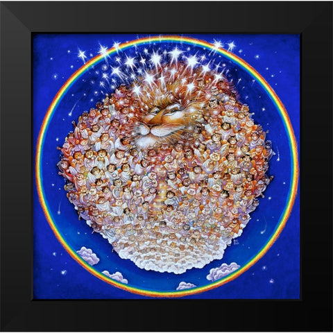 Heaven Black Modern Wood Framed Art Print by Bell, Bill