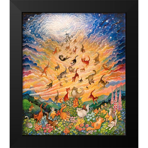 46 Black Modern Wood Framed Art Print by Bell, Bill