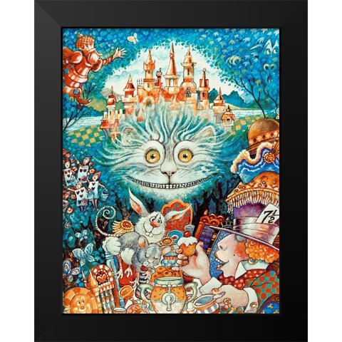 49 Black Modern Wood Framed Art Print by Bell, Bill