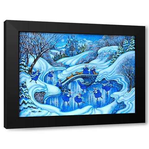 More Nuns Black Modern Wood Framed Art Print with Double Matting by Bell, Bill