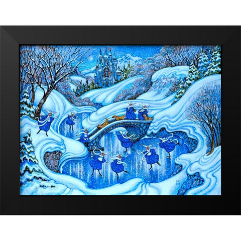 More Nuns Black Modern Wood Framed Art Print by Bell, Bill