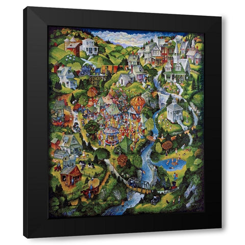 Fair Black Modern Wood Framed Art Print by Bell, Bill