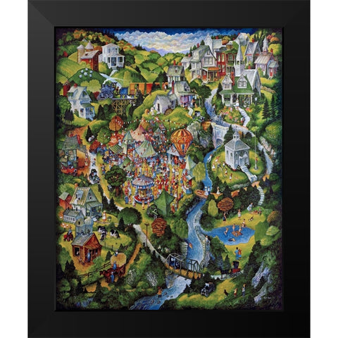 Fair Black Modern Wood Framed Art Print by Bell, Bill