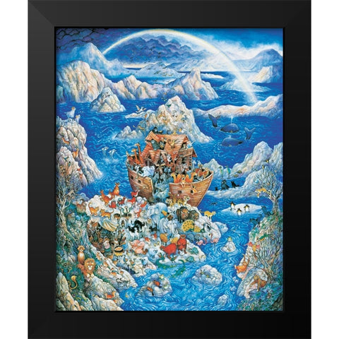 Blue Ark Black Modern Wood Framed Art Print by Bell, Bill