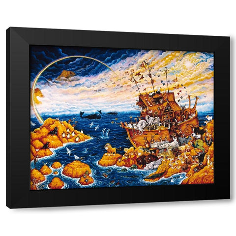 A New Beginning Black Modern Wood Framed Art Print with Double Matting by Bell, Bill