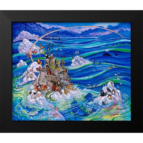 Noahs Triumph Black Modern Wood Framed Art Print by Bell, Bill