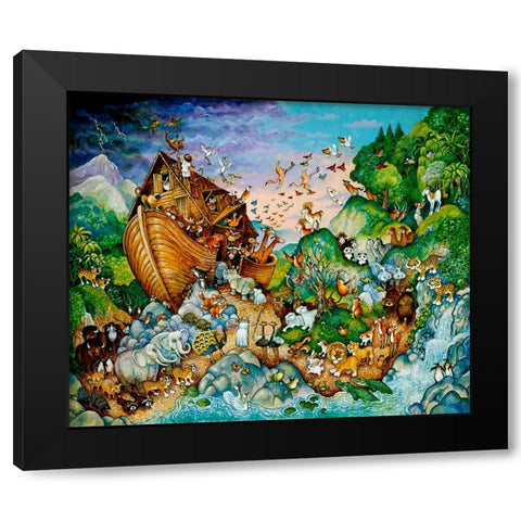 Two By Two Black Modern Wood Framed Art Print with Double Matting by Bell, Bill