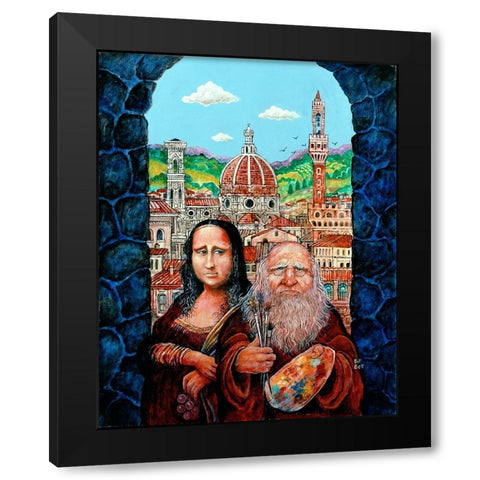 Italian Gothic Black Modern Wood Framed Art Print by Bell, Bill
