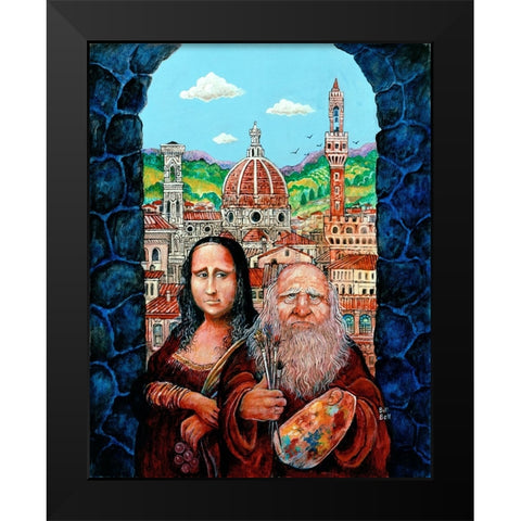 Italian Gothic Black Modern Wood Framed Art Print by Bell, Bill
