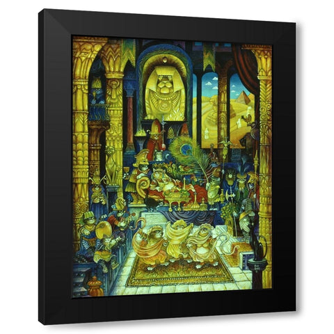 Cleocatra  Black Modern Wood Framed Art Print by Bell, Bill