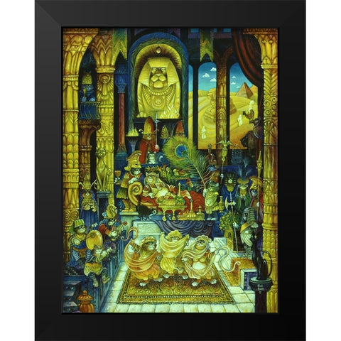 Cleocatra  Black Modern Wood Framed Art Print by Bell, Bill