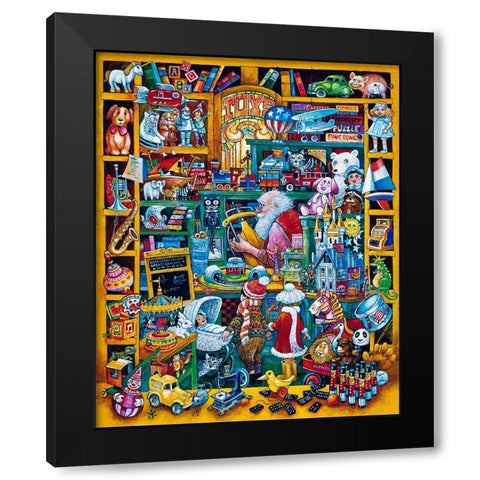 Toyman Black Modern Wood Framed Art Print by Bell, Bill