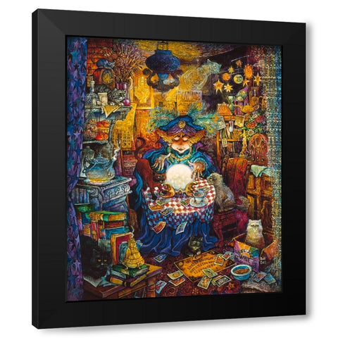 The Psychic Black Modern Wood Framed Art Print by Bell, Bill
