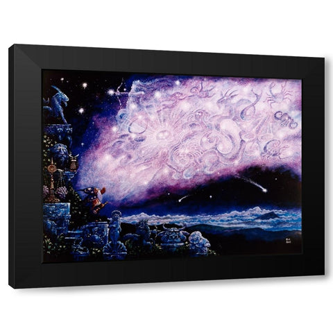 Starman  Black Modern Wood Framed Art Print by Bell, Bill