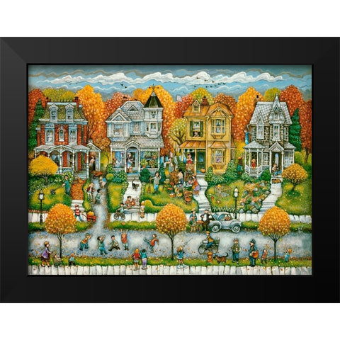 Tis Autumn  Black Modern Wood Framed Art Print by Bell, Bill