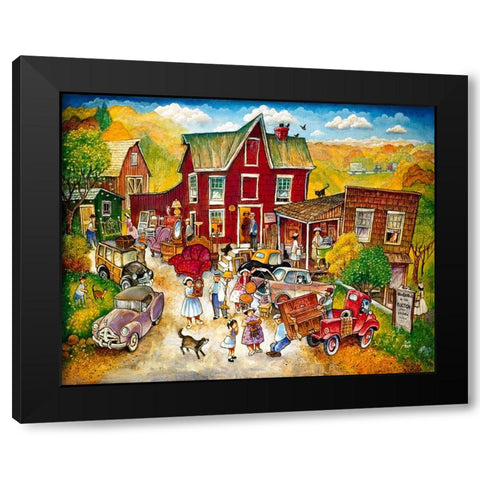 Auction Black Modern Wood Framed Art Print by Bell, Bill