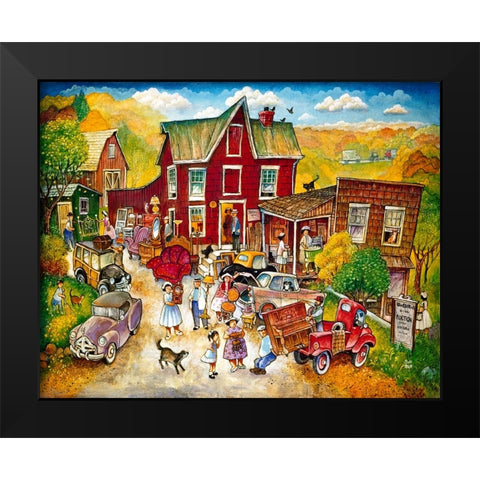 Auction Black Modern Wood Framed Art Print by Bell, Bill