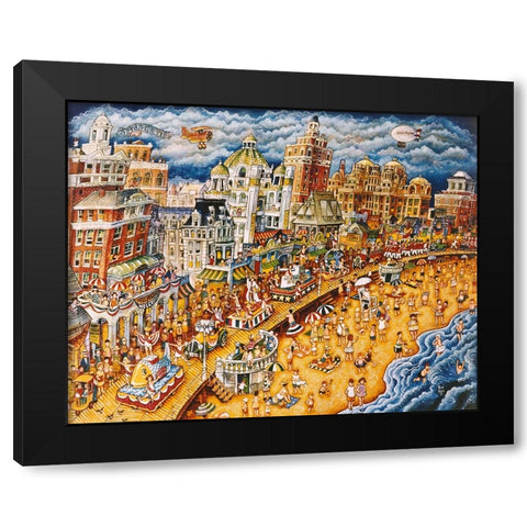 Miss America Parade Black Modern Wood Framed Art Print with Double Matting by Bell, Bill