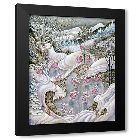 The Pink Ladies Black Modern Wood Framed Art Print with Double Matting by Bell, Bill