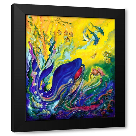 Jonah Black Modern Wood Framed Art Print with Double Matting by Bell, Bill