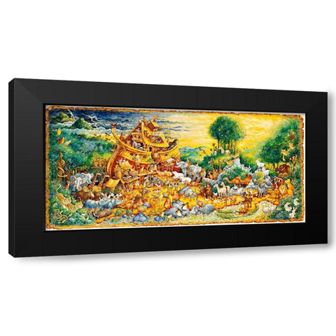 Moving Day Black Modern Wood Framed Art Print with Double Matting by Bell, Bill