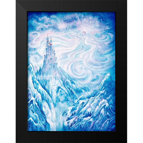 The Snow Queen  Black Modern Wood Framed Art Print by Bell, Bill