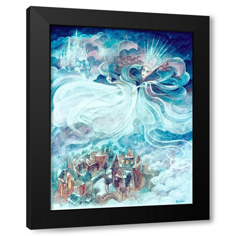 The Snow Queen 2 Black Modern Wood Framed Art Print with Double Matting by Bell, Bill