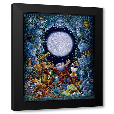 Starman (2) Black Modern Wood Framed Art Print by Bell, Bill
