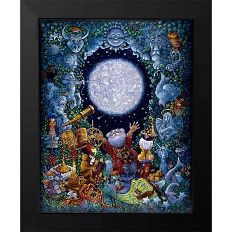 Starman (2) Black Modern Wood Framed Art Print by Bell, Bill