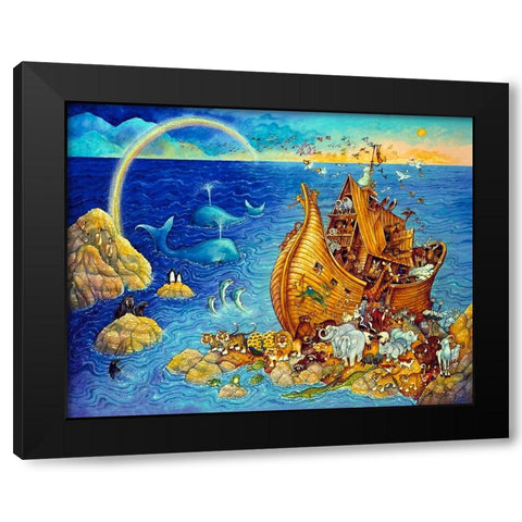 After The Flood Black Modern Wood Framed Art Print by Bell, Bill