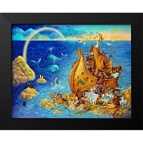 After The Flood Black Modern Wood Framed Art Print by Bell, Bill
