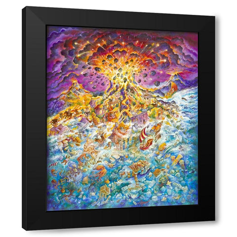 Catlantis Black Modern Wood Framed Art Print by Bell, Bill