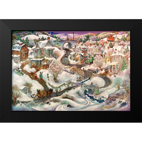 Real Vermont Black Modern Wood Framed Art Print by Bell, Bill