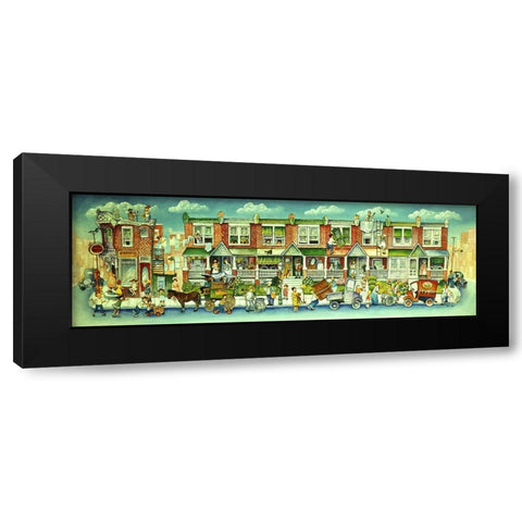 Addison Street Black Modern Wood Framed Art Print with Double Matting by Bell, Bill