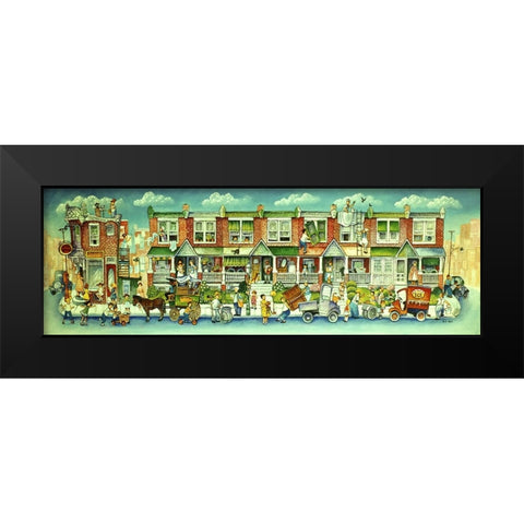 Addison Street Black Modern Wood Framed Art Print by Bell, Bill