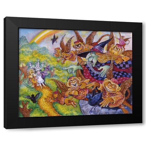 The Wicked Witch Black Modern Wood Framed Art Print by Bell, Bill