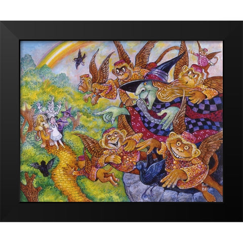 The Wicked Witch Black Modern Wood Framed Art Print by Bell, Bill