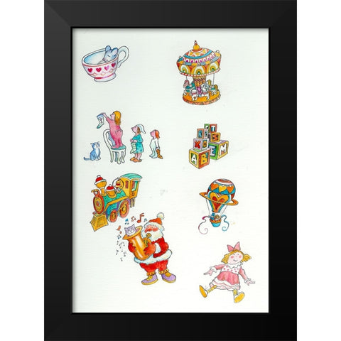 Remark 3 Black Modern Wood Framed Art Print by Bell, Bill