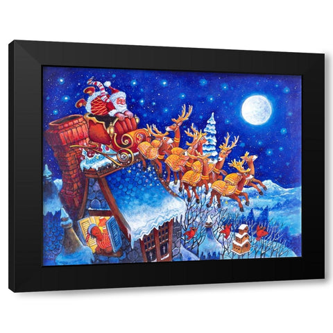 Night B4 B Black Modern Wood Framed Art Print by Bell, Bill