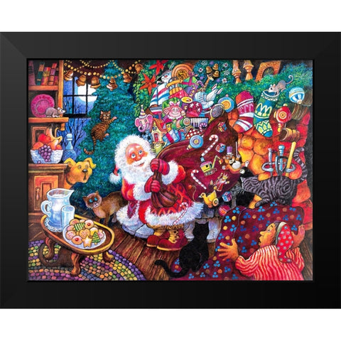 Night B4 C Black Modern Wood Framed Art Print by Bell, Bill