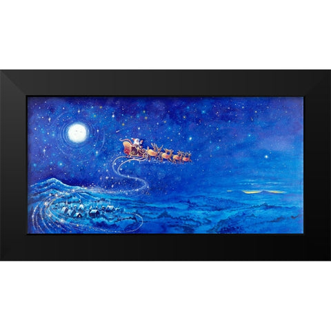 Night B4 E Black Modern Wood Framed Art Print by Bell, Bill