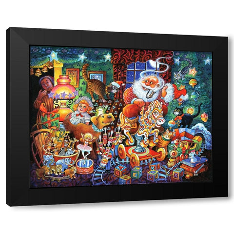 Night B4 F Black Modern Wood Framed Art Print by Bell, Bill