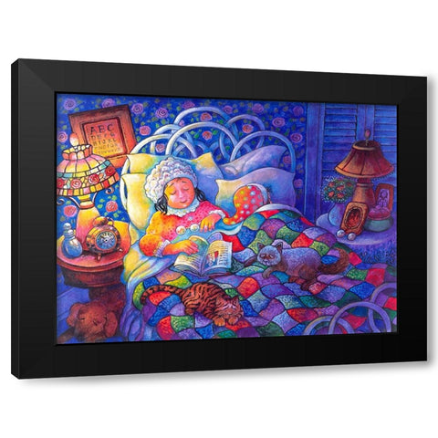 Night B4 G Black Modern Wood Framed Art Print by Bell, Bill